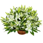 Корзина с цветами Вера в чудо